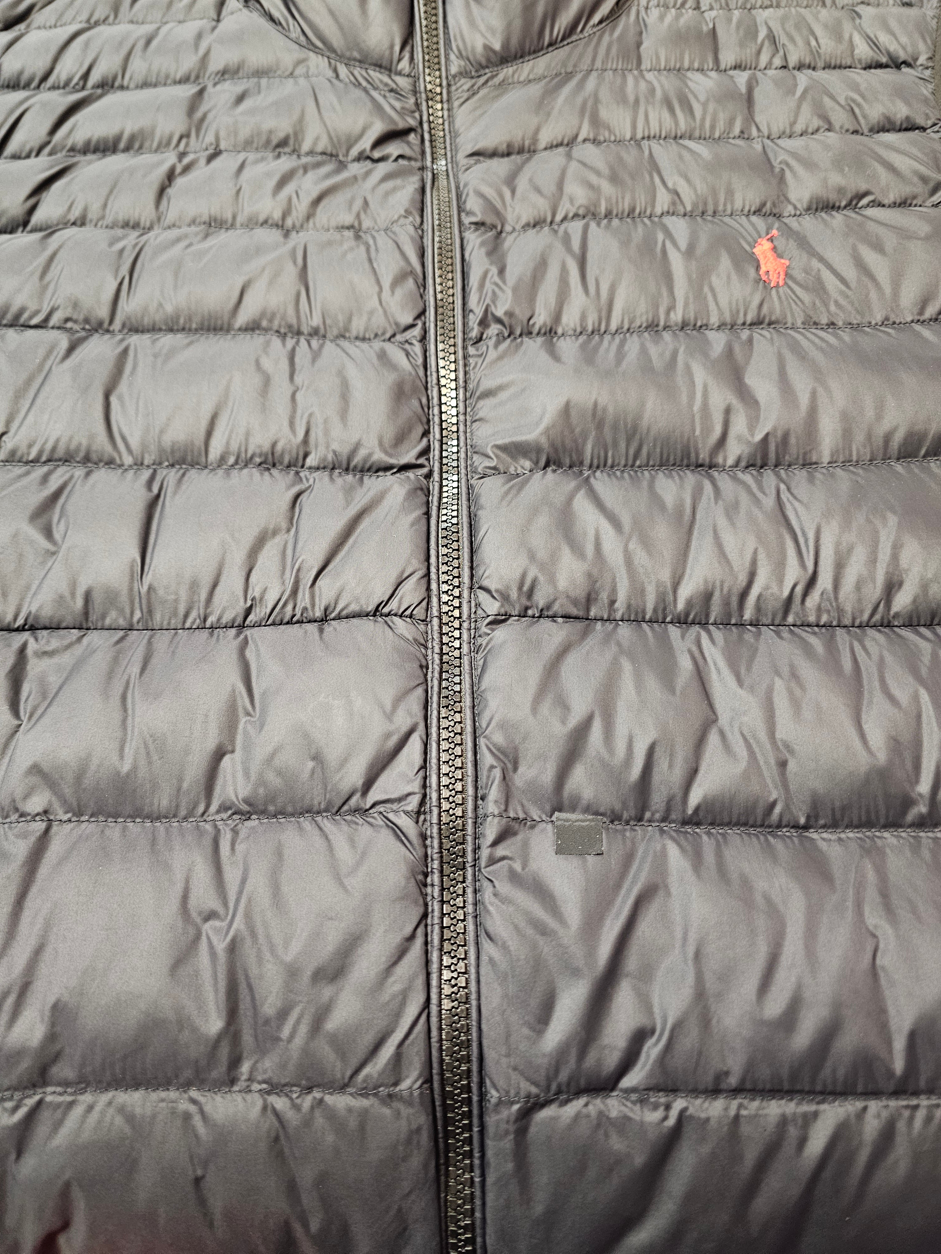Polo Ralph lauren black zipup puffer vest