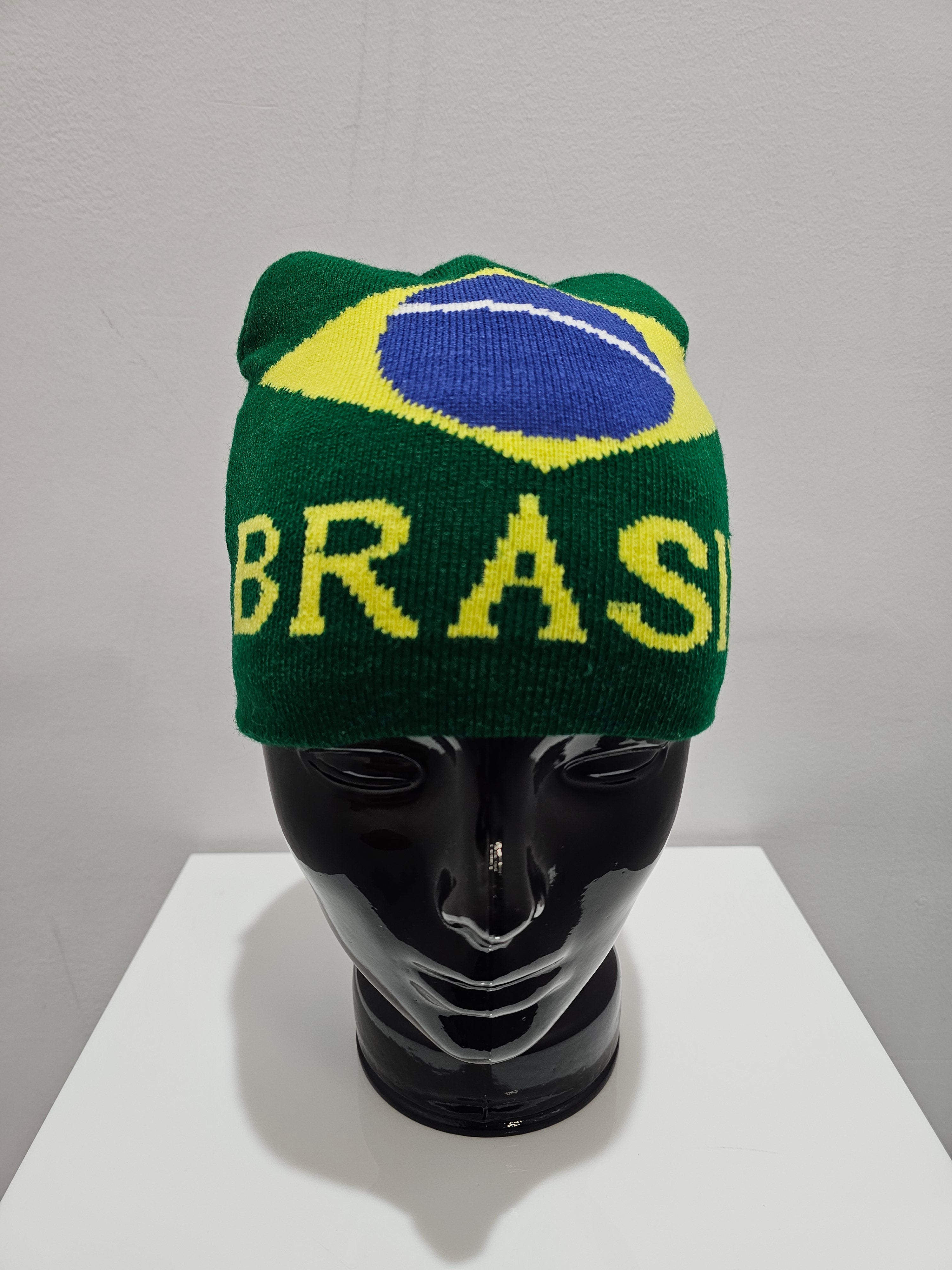 Brazil 🇧🇷 green knit beanie