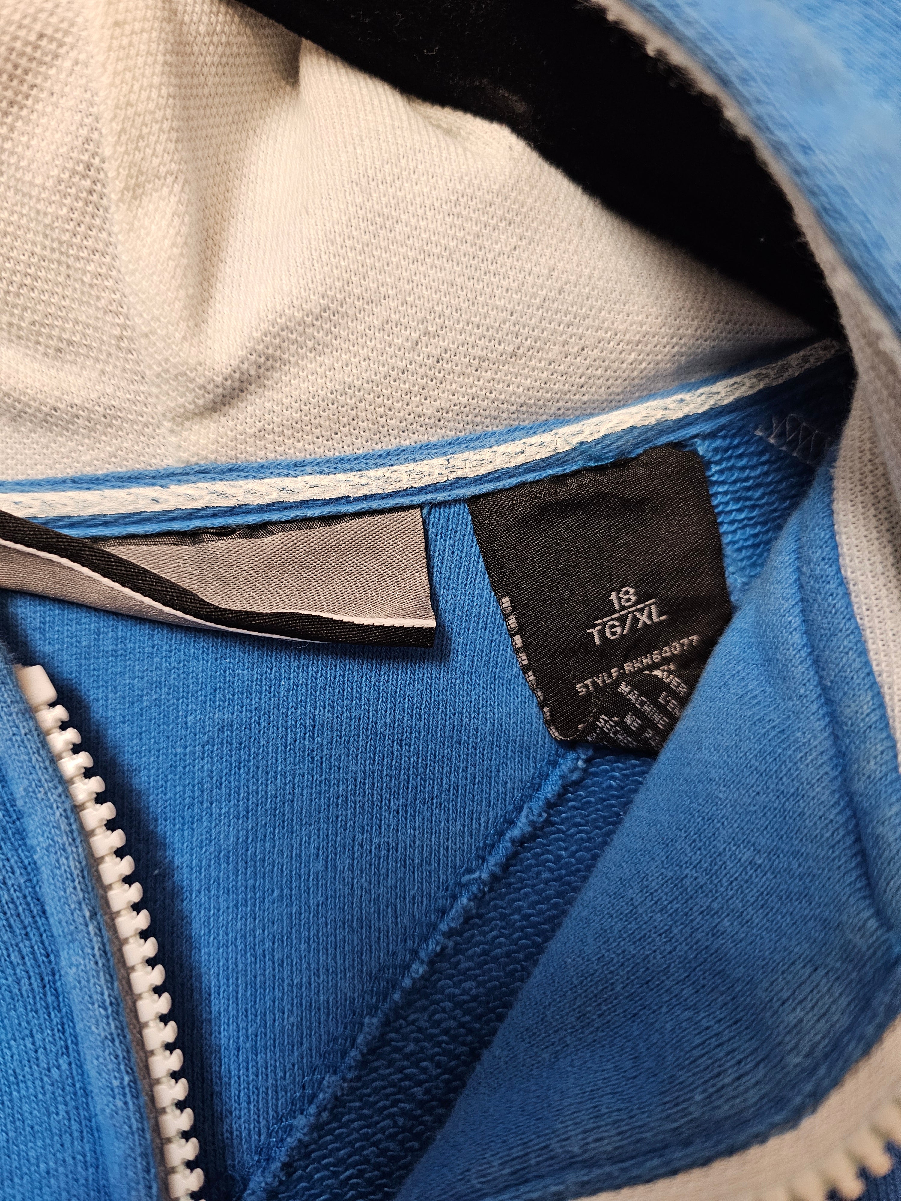 Y2k Rocawear denim co dodger blue fullzip pullover hoodie