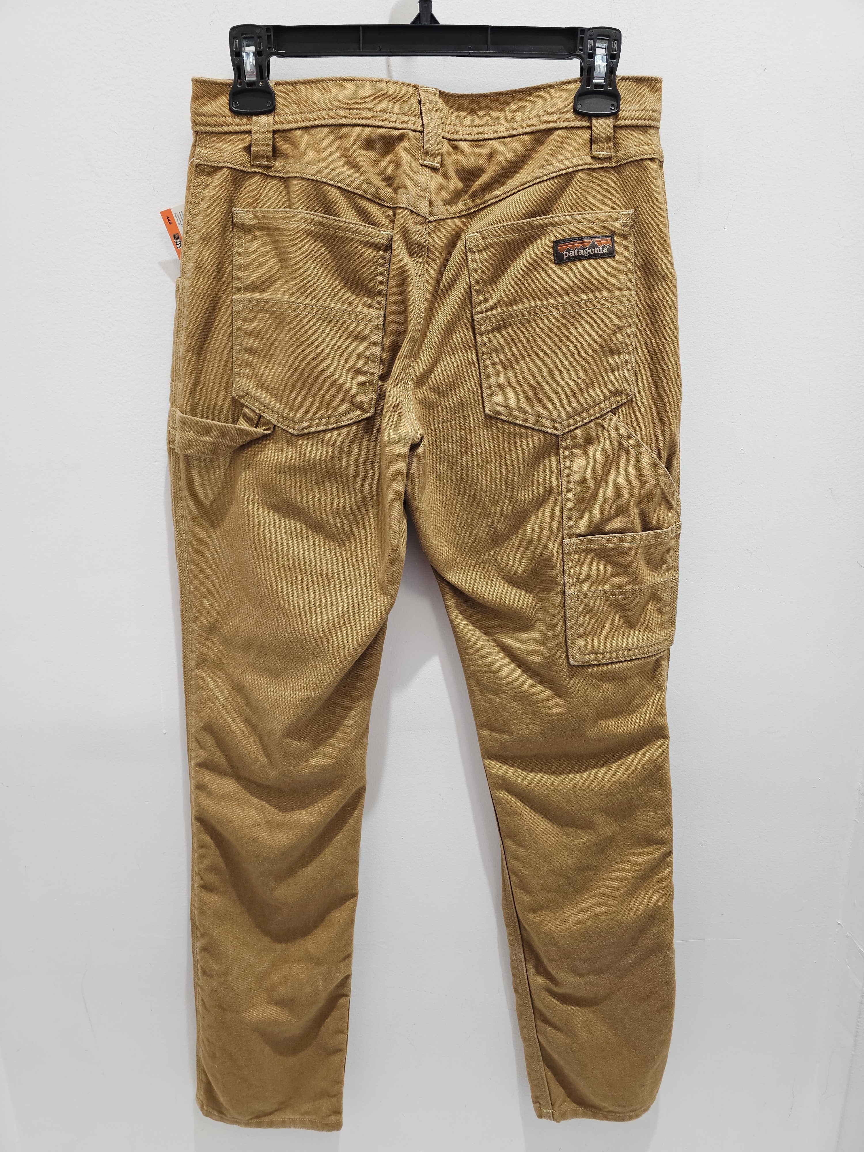 Patagonia womens double knee  brown carpenter pants