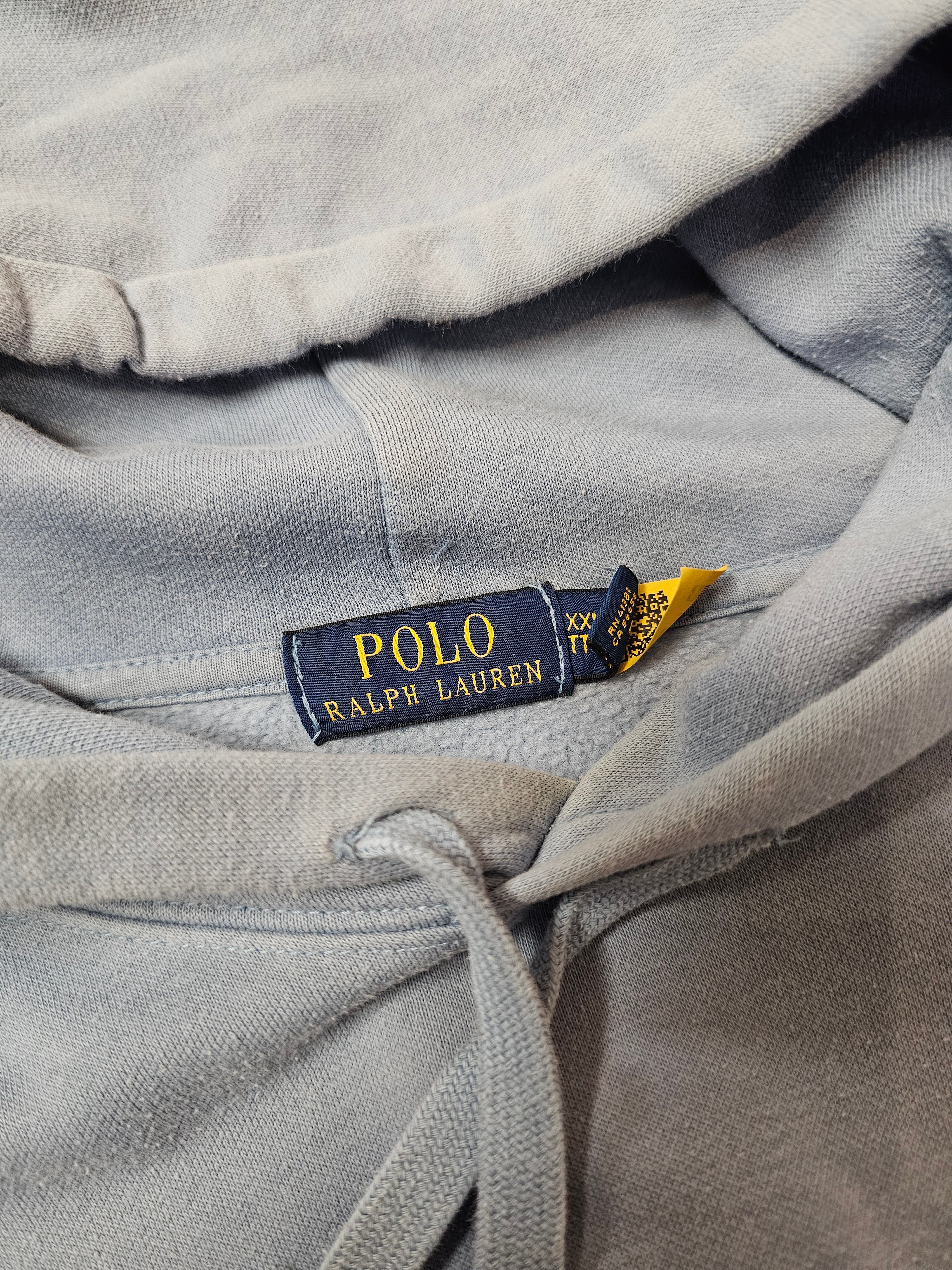 Polo bear baby blue pullover hoodie