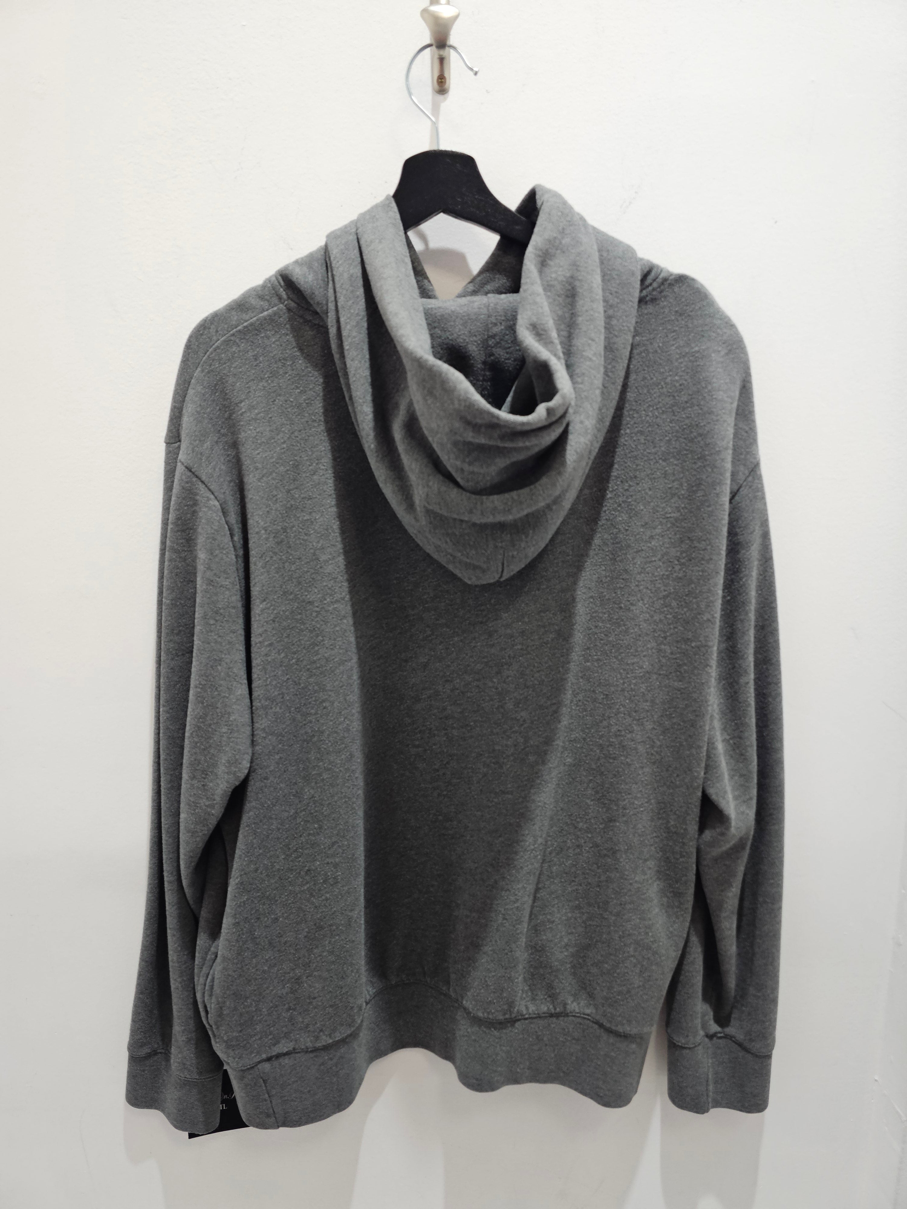 Polo bear logo fossil grey pullover hoodie