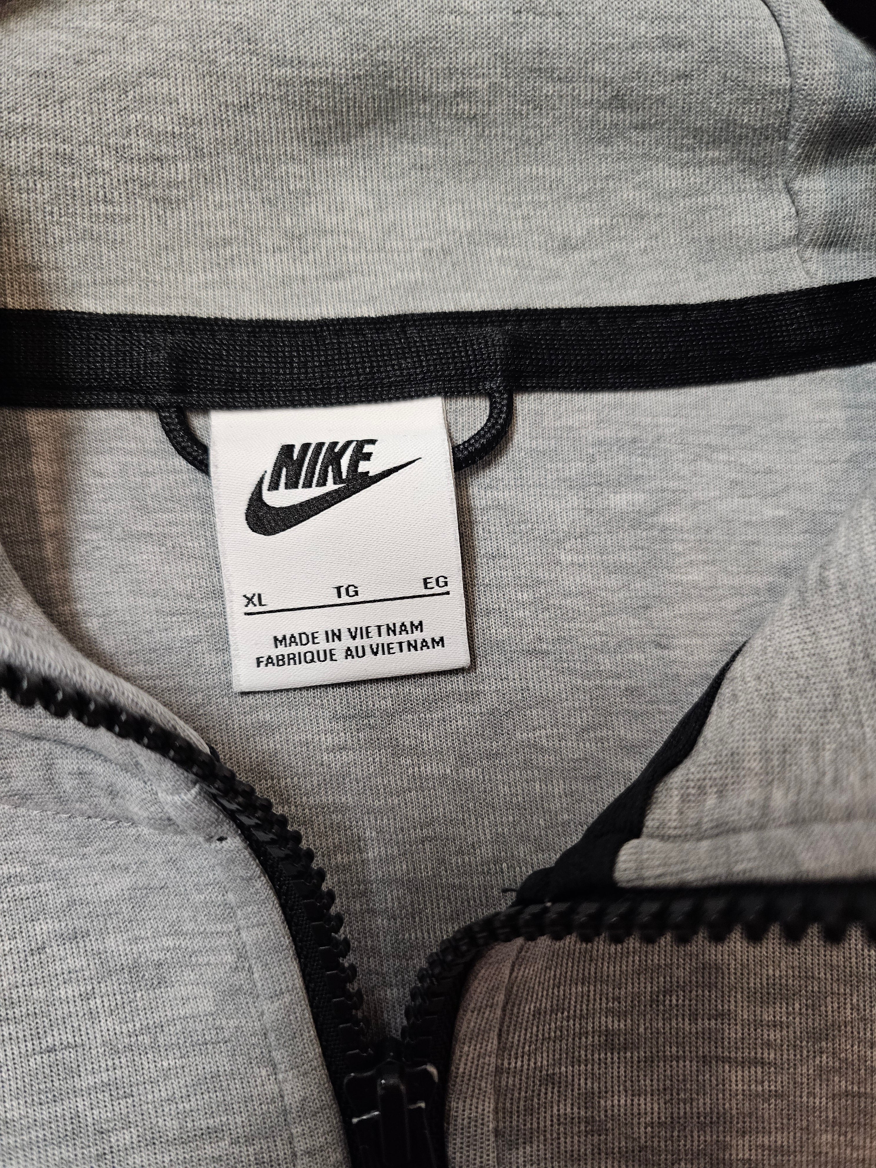 Nike tech grey fullzip pullover hoodie