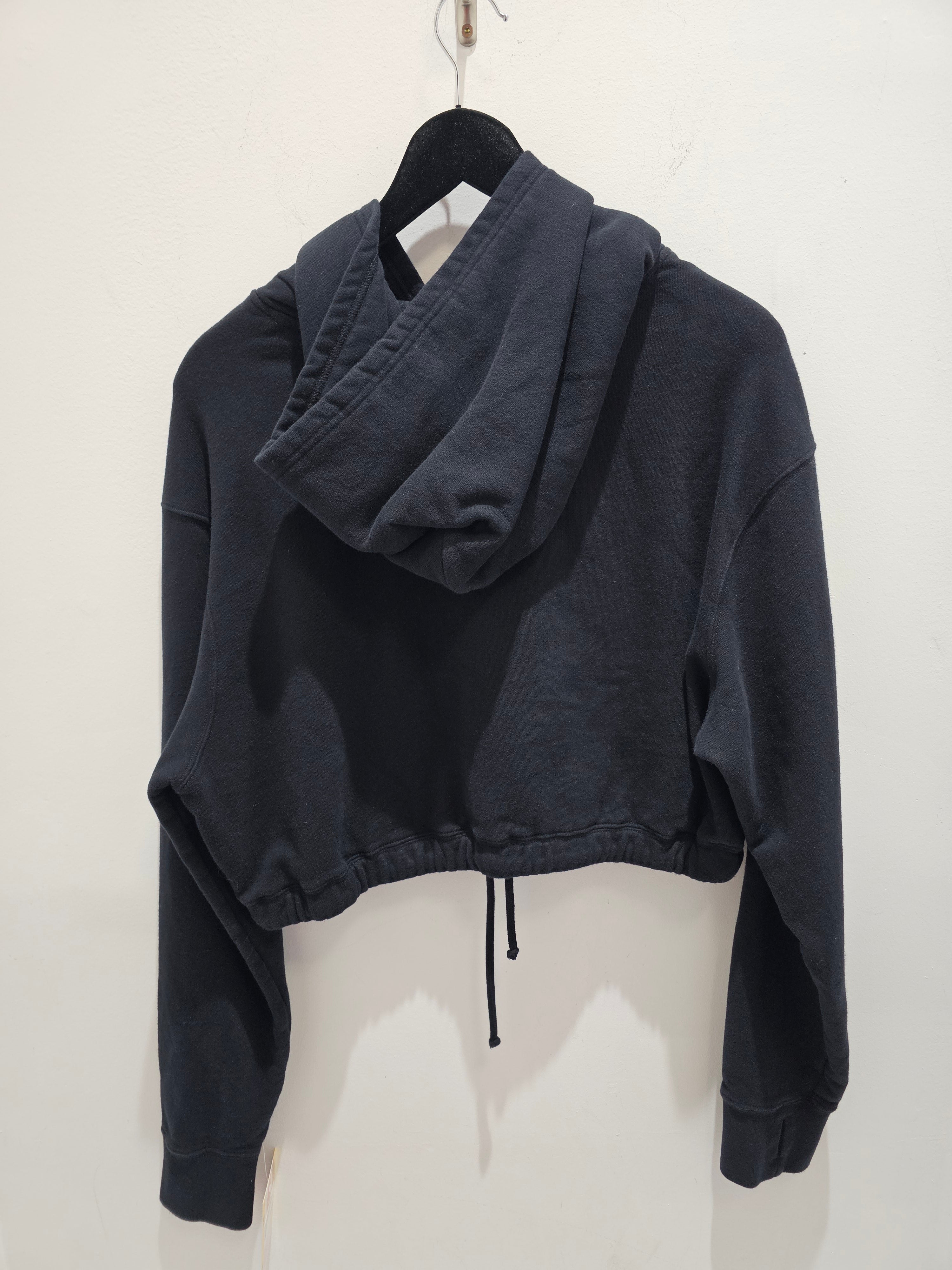 OVO Drake cropped womens black pullover hoodie