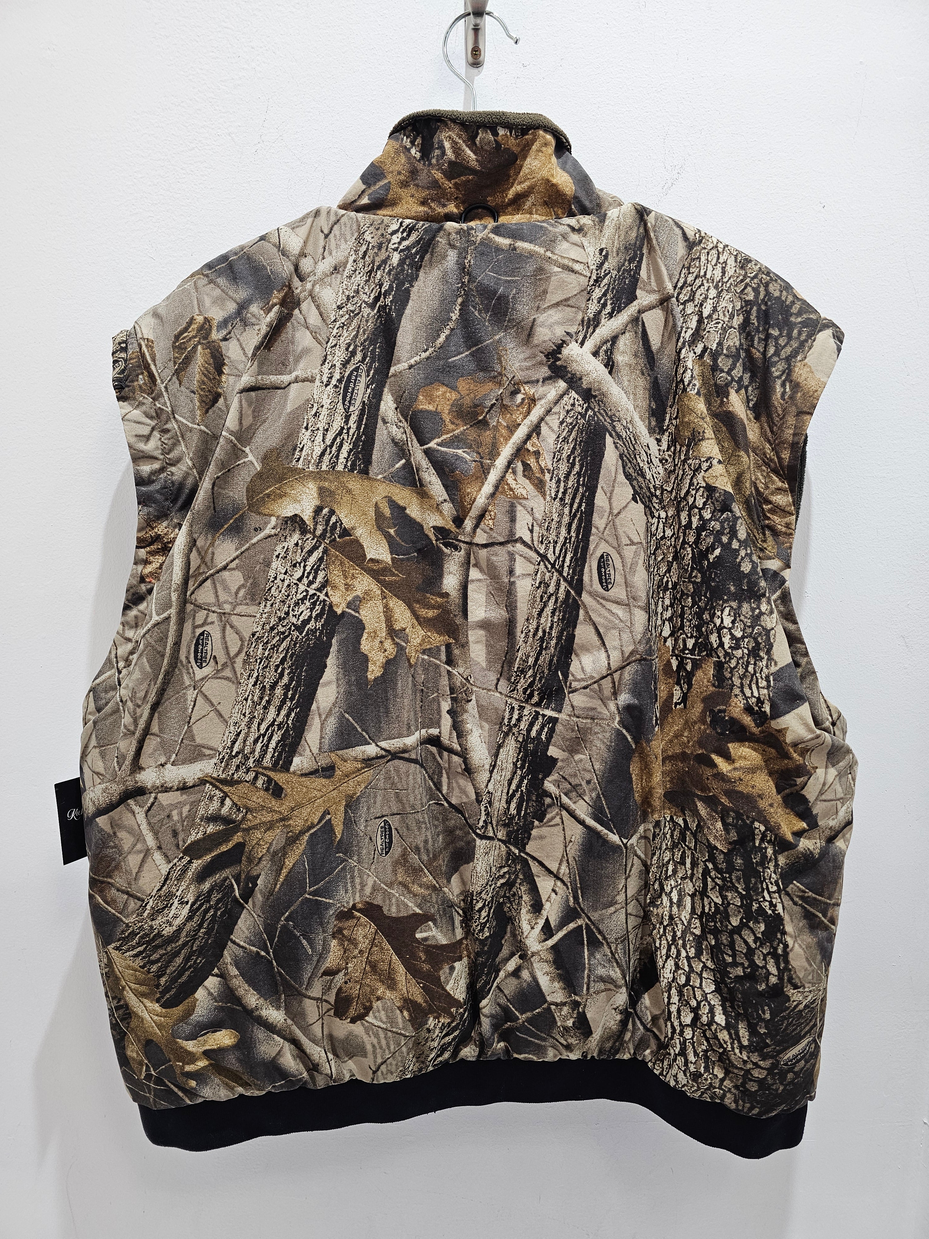 Realtree Remington reversible fleece windbreaker zipup vest