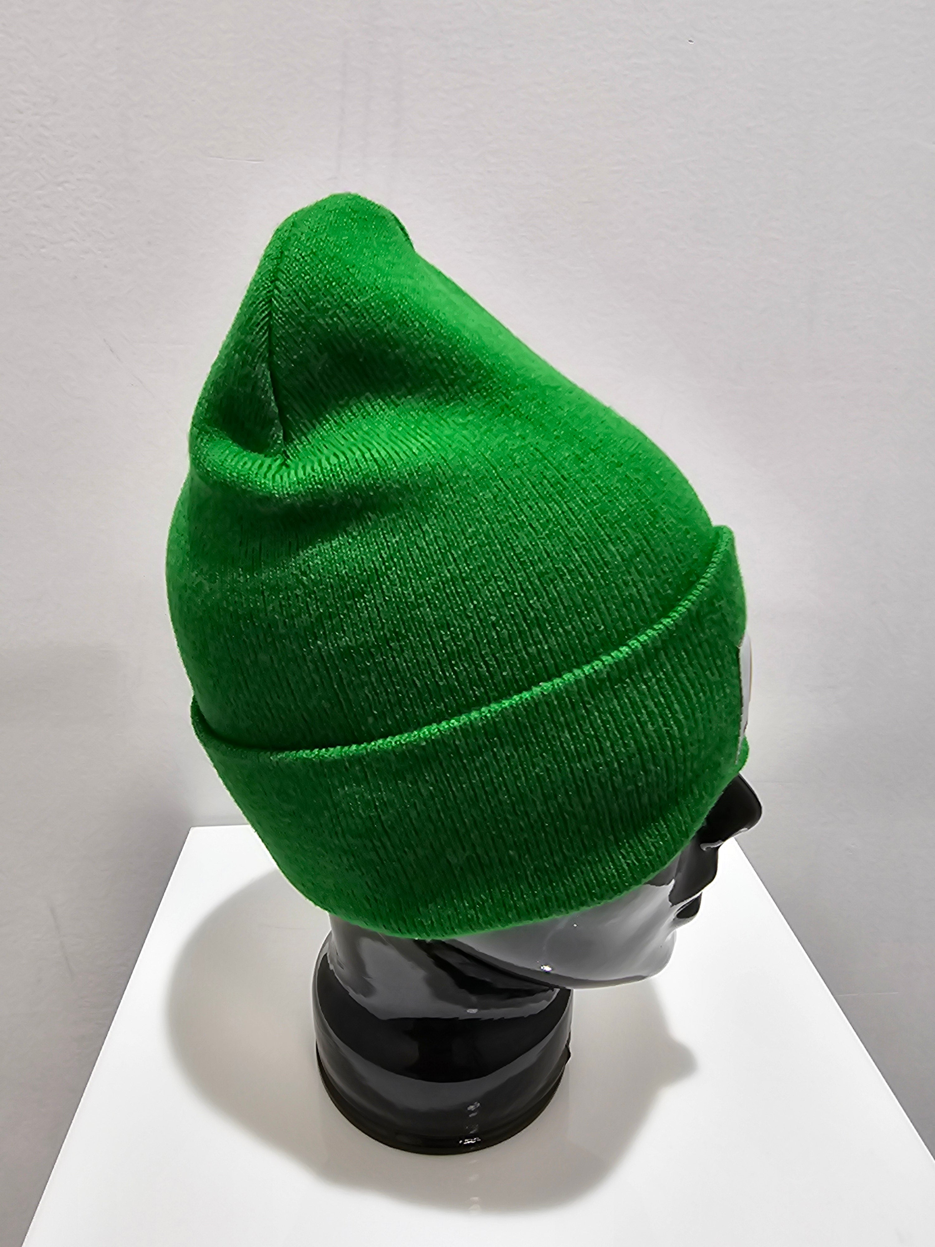 Carhartt knit cuffed green beanie