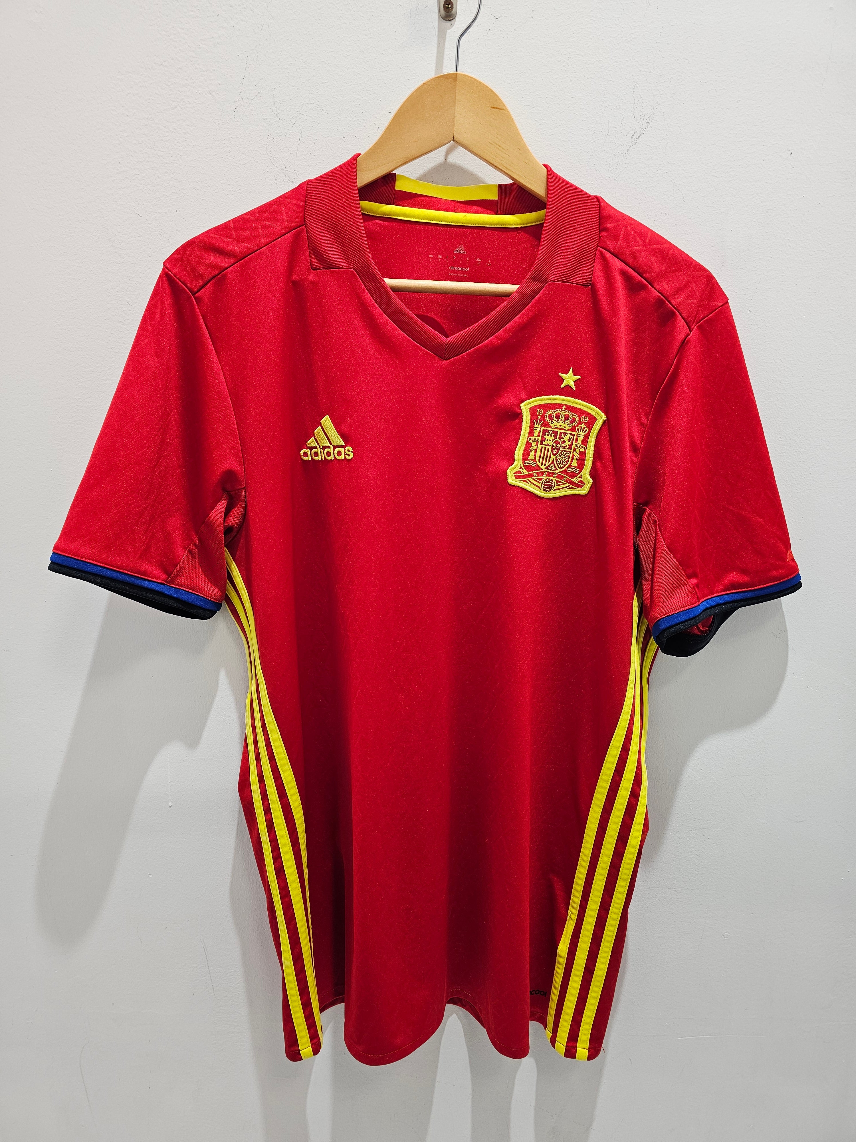 Adidas climacool Spain 🇪🇸 national team 16/17' home Soccer jersey kit