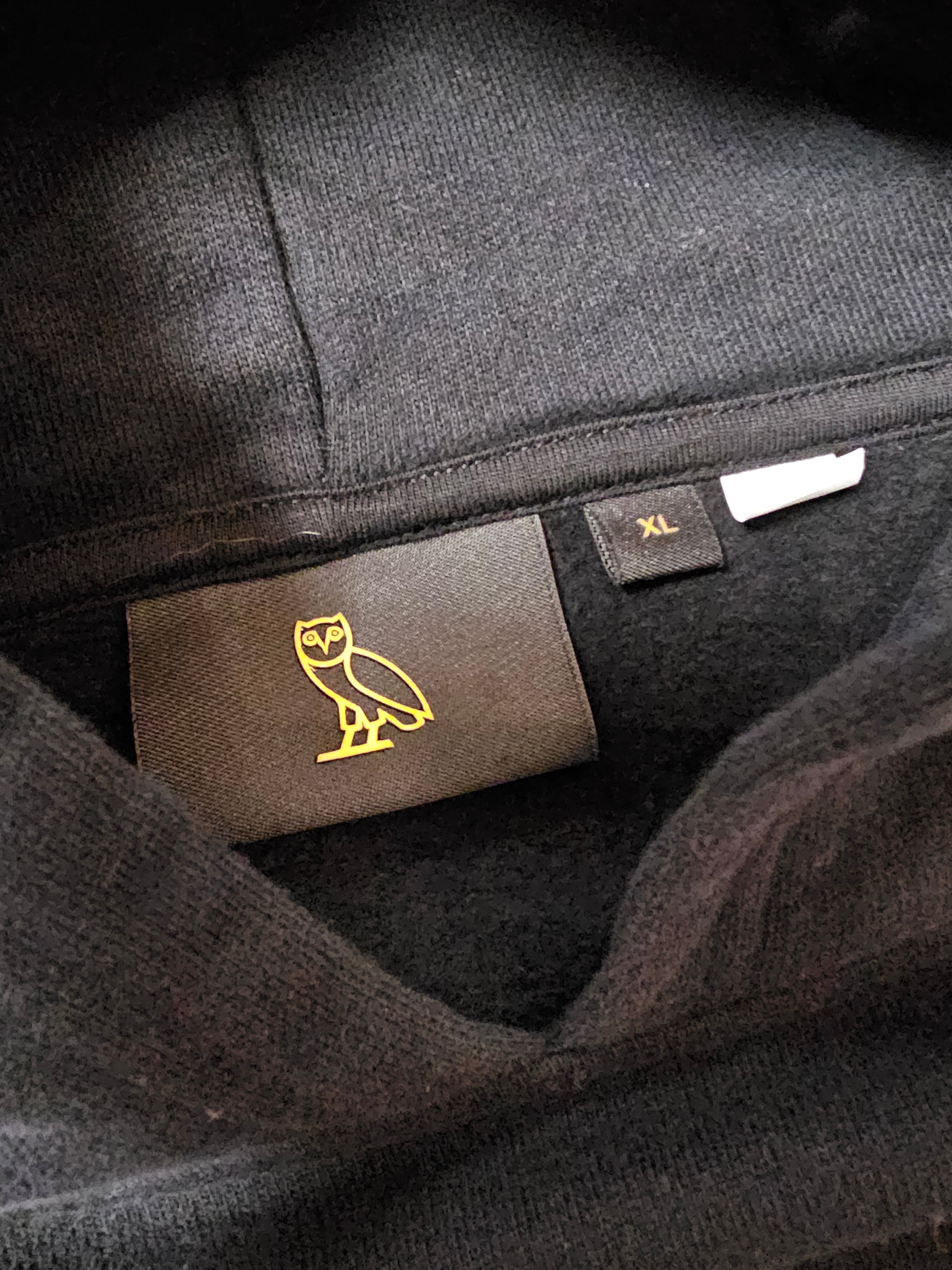 OVO Drake cropped womens black pullover hoodie