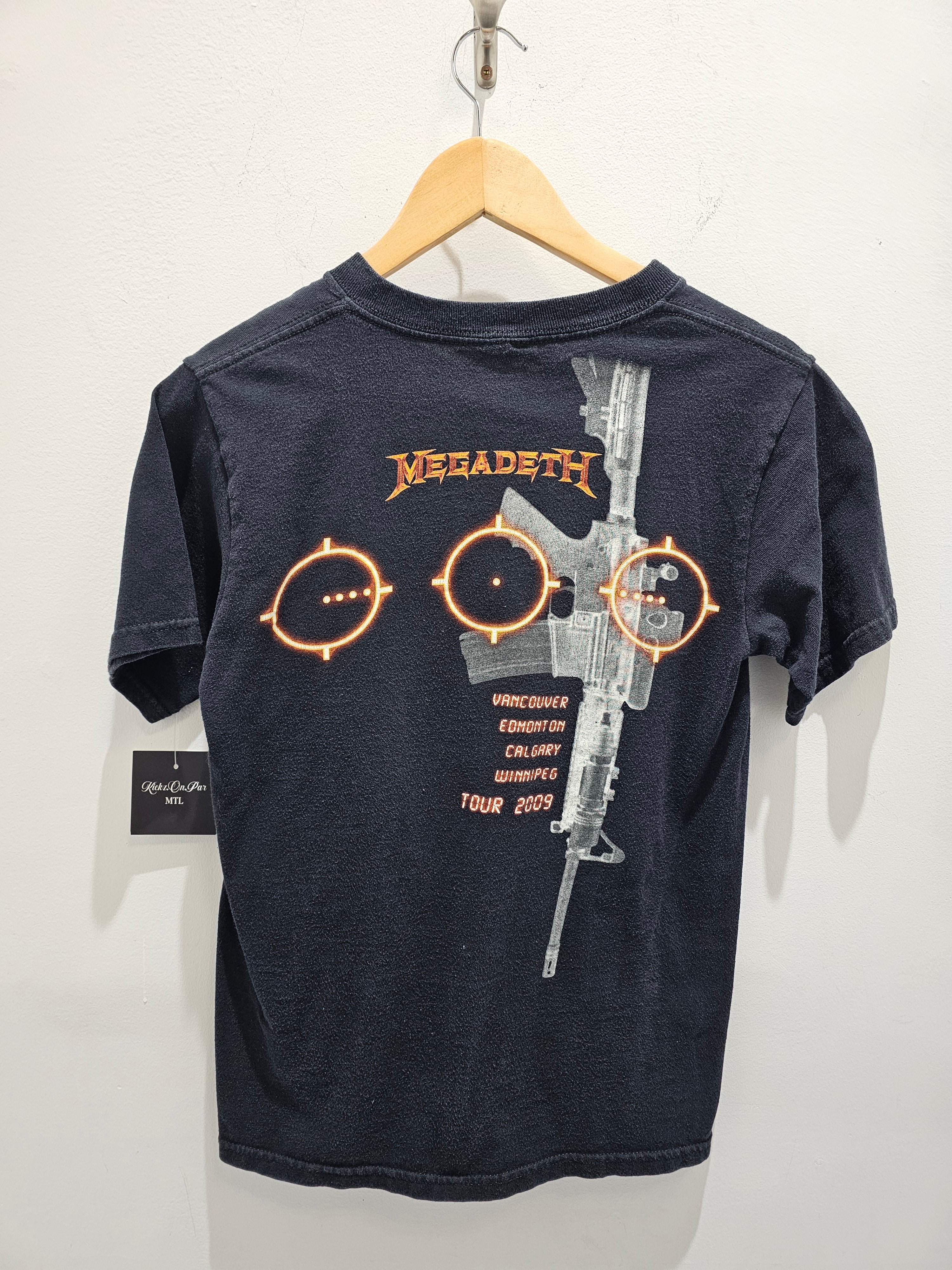 Megadeth superior firepower 09' tour black graphic tshirt