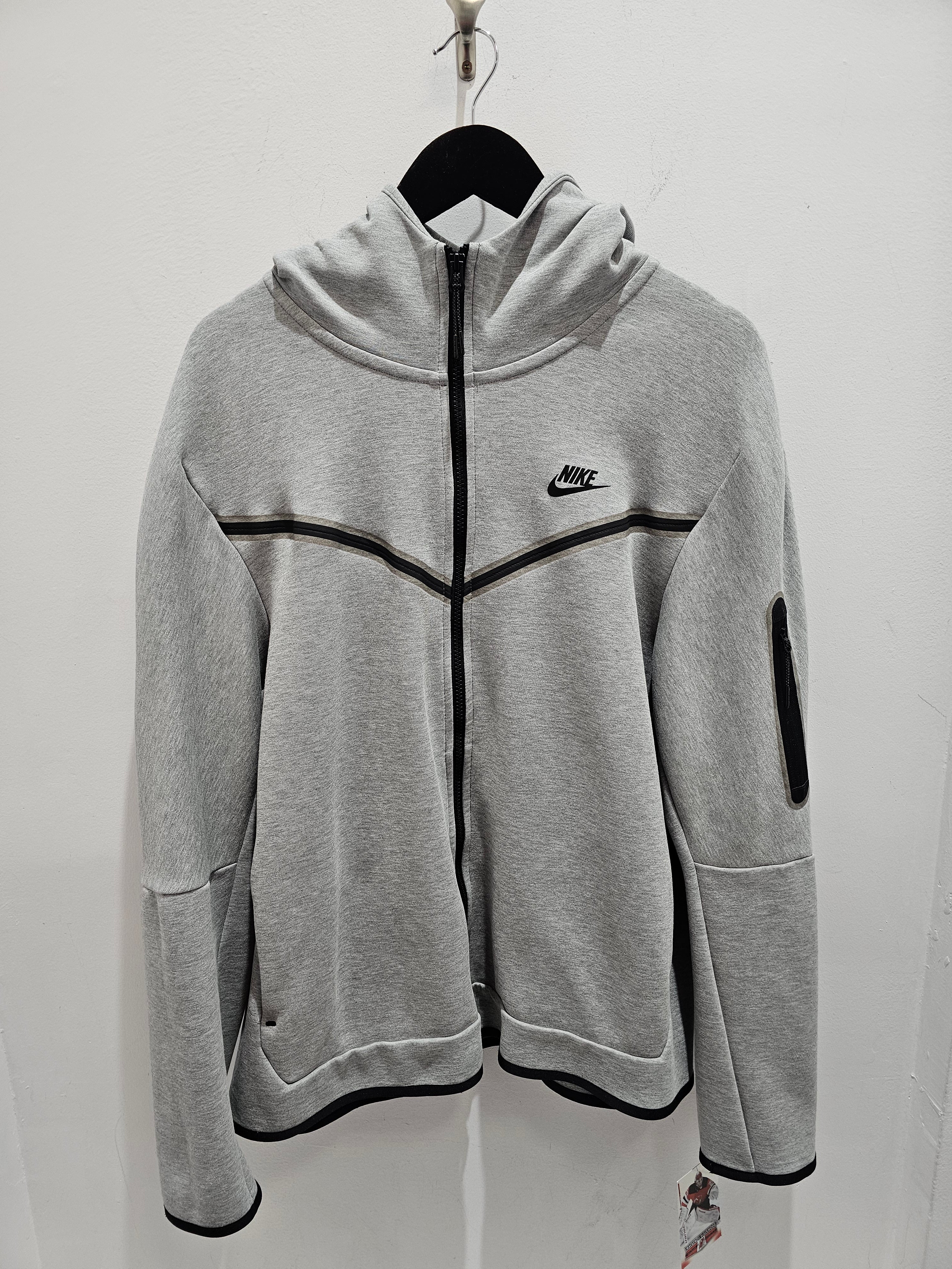 Nike tech grey fullzip pullover hoodie