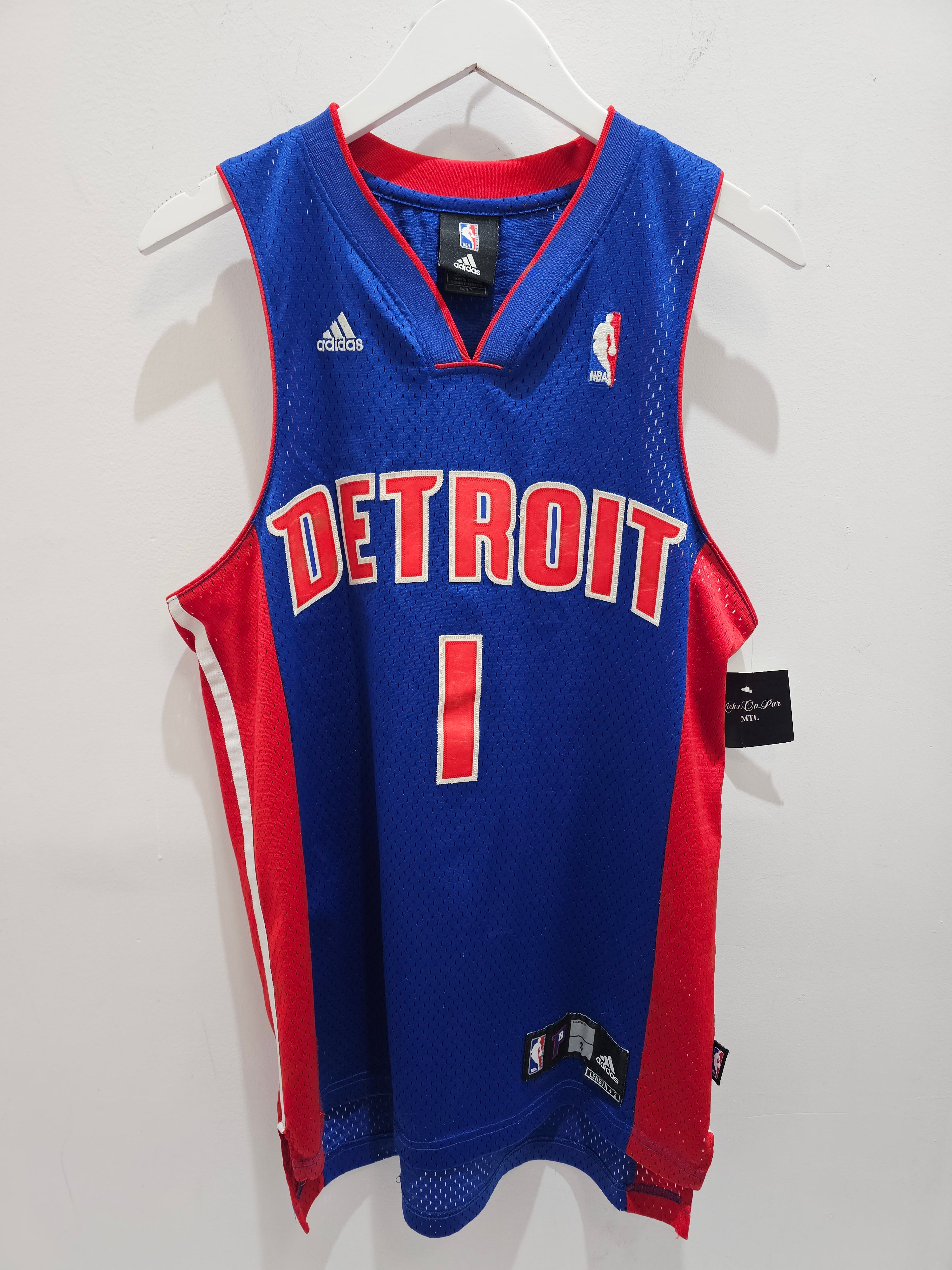 Adidas NBA Chauncey billups Detroit pistons #1 basketball 🏀 jersey