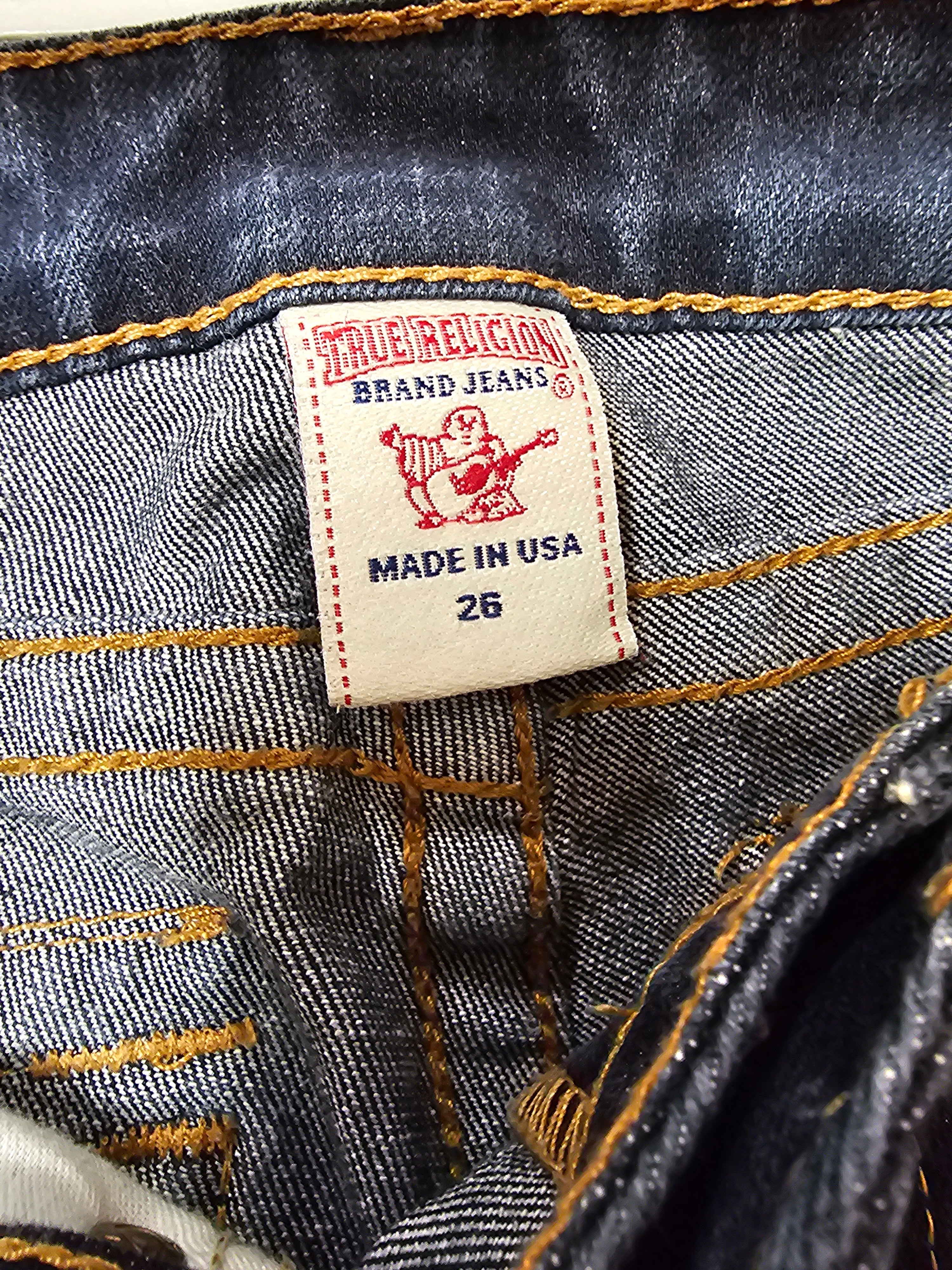 True religion womens Julie skinny dark wash denim pants