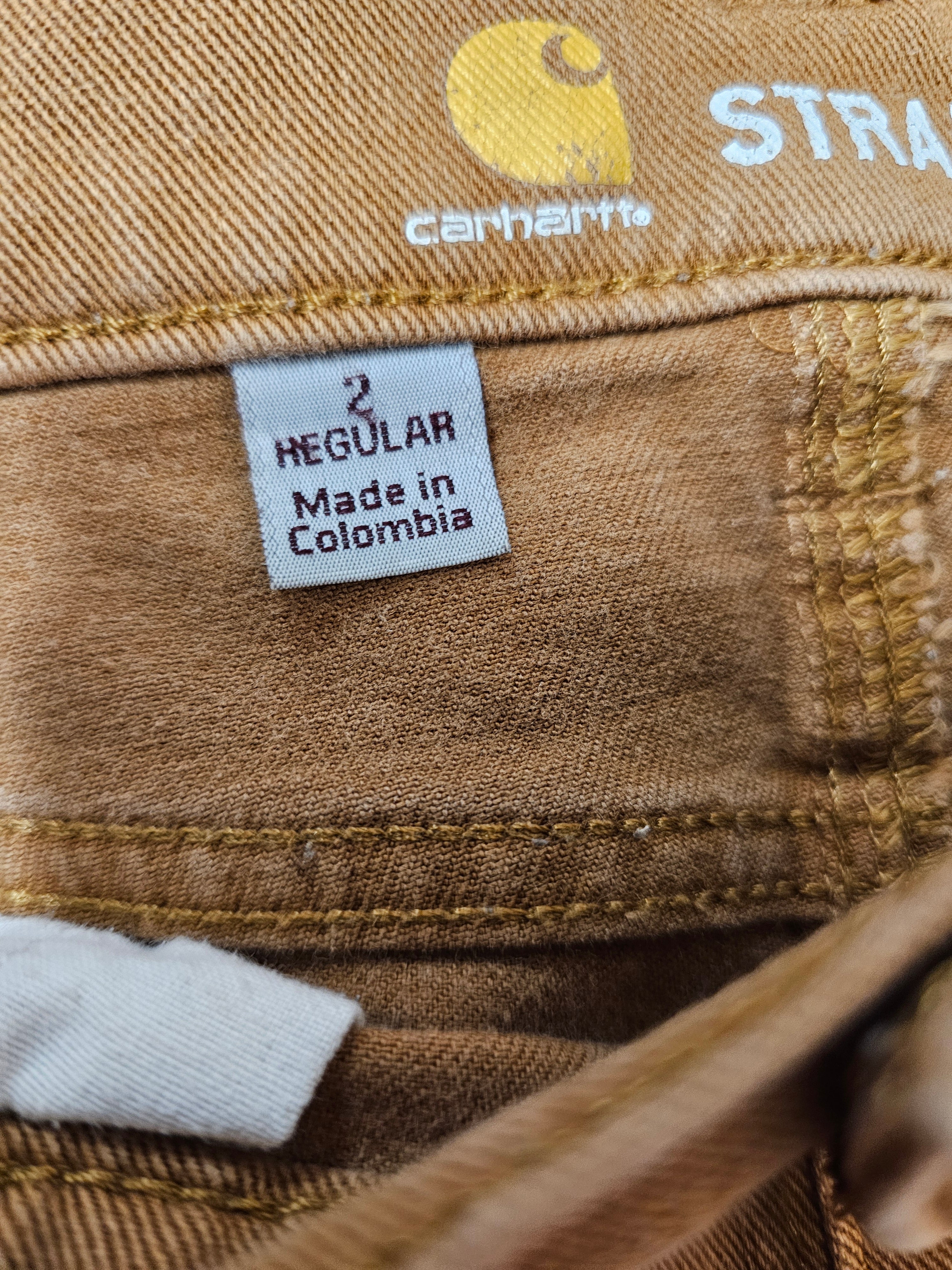 Carhartt womens double knee brown carpenter pants